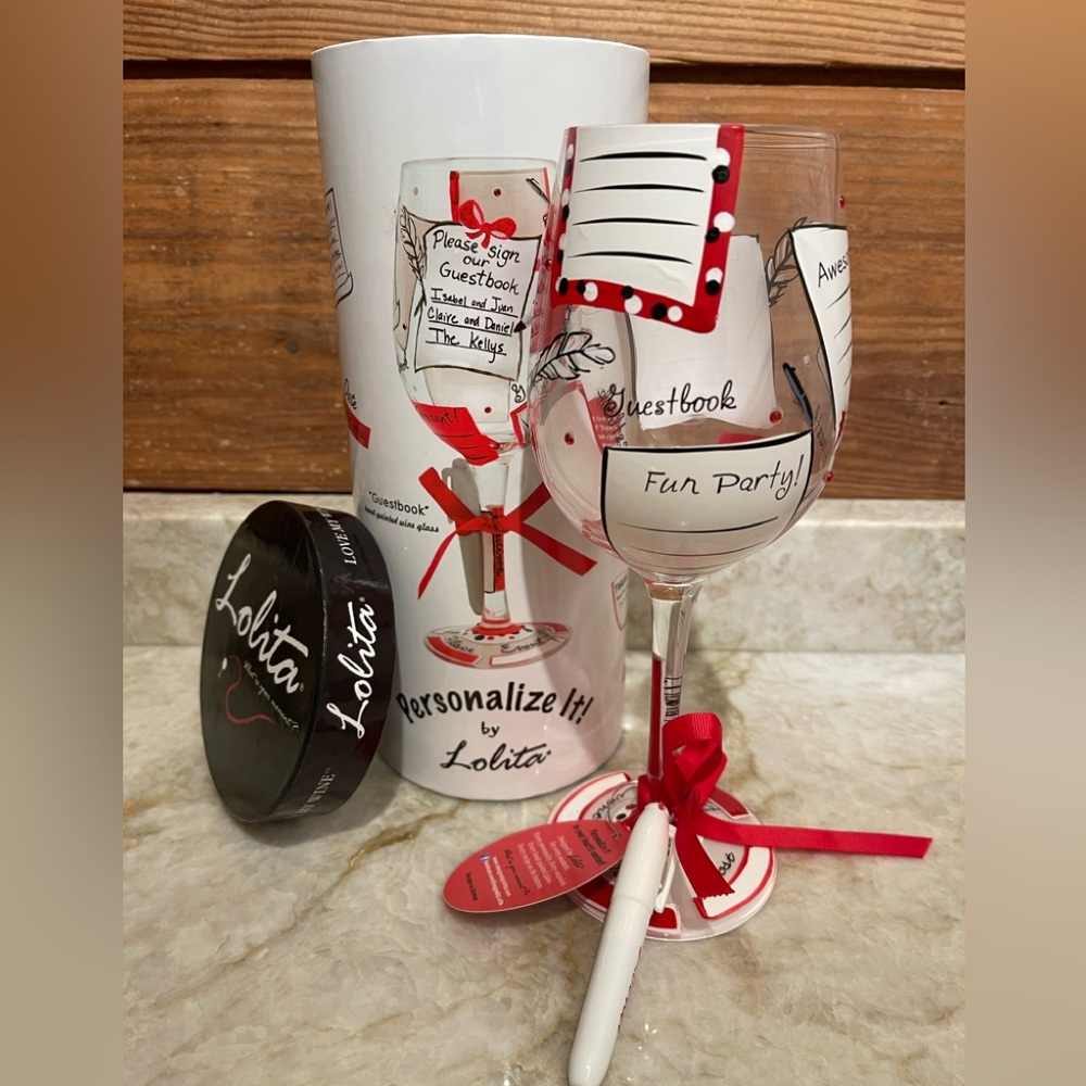 NWT Lolita Wine Glass